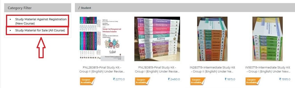 CA Foundation books for register candidates