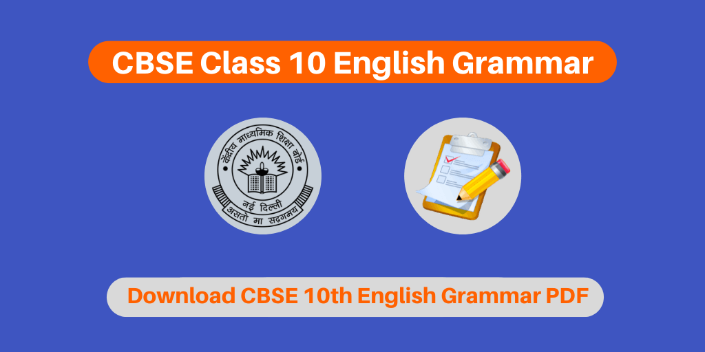 CBSE Class 10 English Grammar Download 10th English Grammar