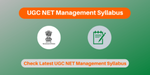 UGC NET Management Syllabus