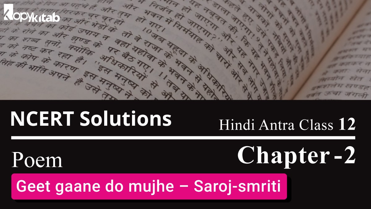 NCERT Solutions for Class 12 Hindi Antra Chapter 2 Poem