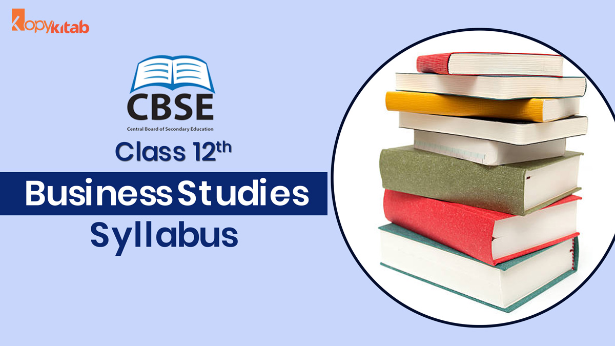 CBSE Syllabus For Class 12 Business Studies
