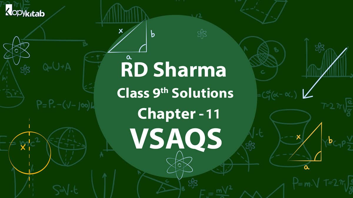 RD Sharma Class 9 Solutions Chapter 11 MCQs